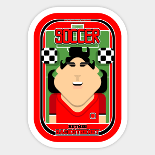 Soccer/Football Red and Black - Nutmeg Backothenet - Amy version Sticker